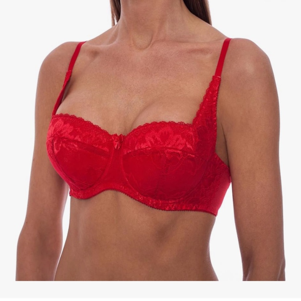 Frugue Red Balconette Bra